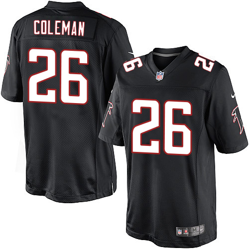 Youth Elite Tevin Coleman Nike Jersey Black Alternate - #26 NFL Atlanta Falcons